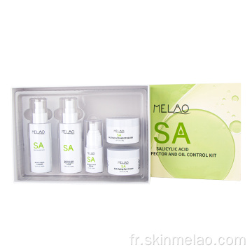 Ensemble de soins en gros de la peau d&#39;acide salicylique